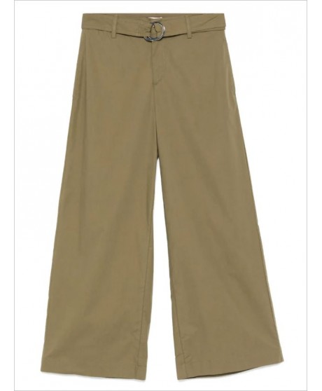 Pantalón caqui cinturón hebilla LIU JO