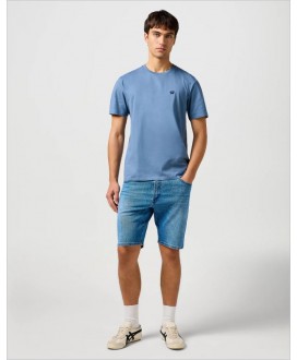 Camiseta básica azul plomo WRANGLER
