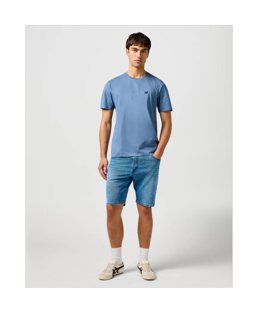 Camiseta básica azul plomo WRANGLER