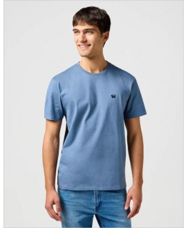 Camiseta básica azul plomo WRANGLER
