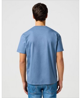Camiseta básica azul plomo WRANGLER