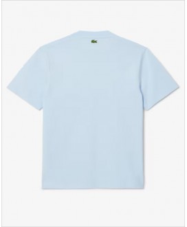 Camiseta logo celeste unisex LACOSTE
