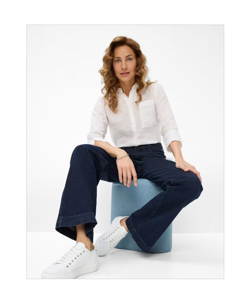 Pantalón vaquero azul oscuro pierna ancha Maine BRAX
