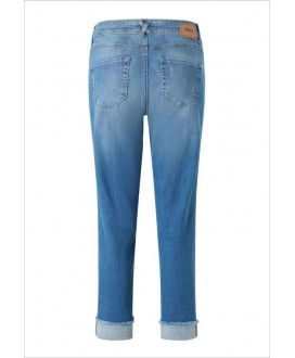 Pantalón vaquero azul recto dobladillo Darleen Crop ANGELS