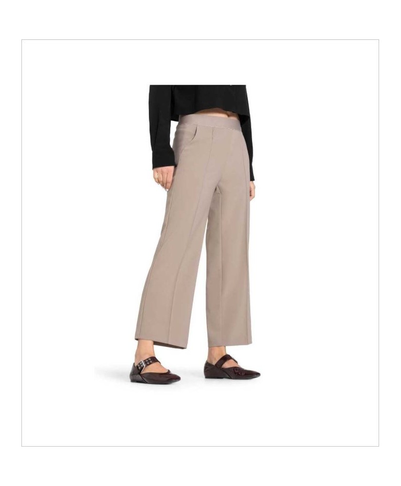 Pantalón culotte camel goma cintura Cameron CAMBIO
