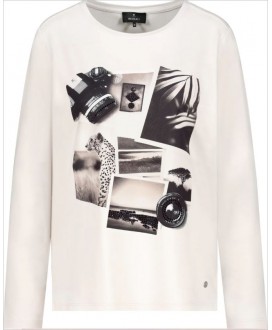 Camiseta manga larga cruda colage cámaras MONARI