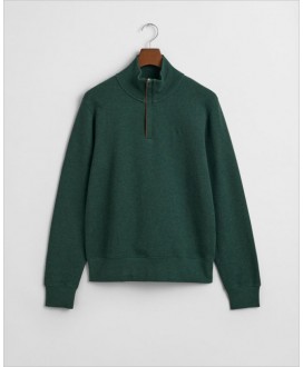 Sudadera con media cremallera  verde GANT
