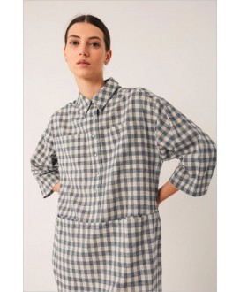 Vestido cuadros vichy indigo INDI&COLD