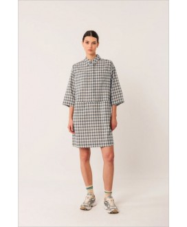 Vestido cuadros vichy indigo INDI&COLD