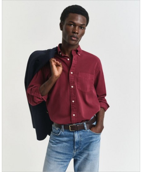 Camisa Regular Fit sarga teñida en prenda GANT