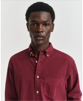 Camisa Regular Fit sarga teñida en prenda GANT