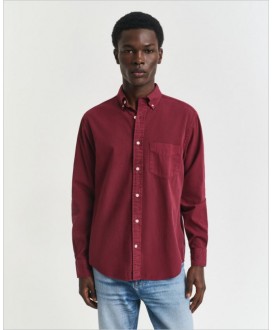 Camisa Regular Fit sarga teñida en prenda GANT