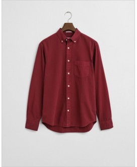 Camisa Regular Fit sarga teñida en prenda GANT