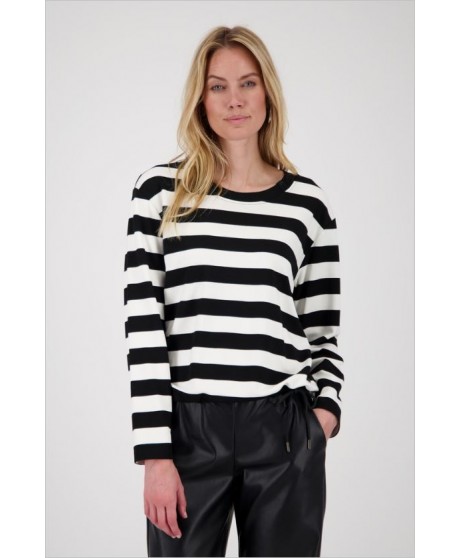 Sudadera rayas negro y blanco MONARI