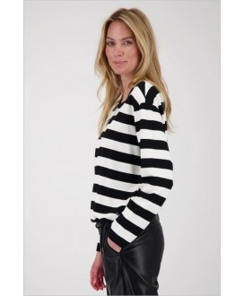 Sudadera rayas negro y blanco MONARI