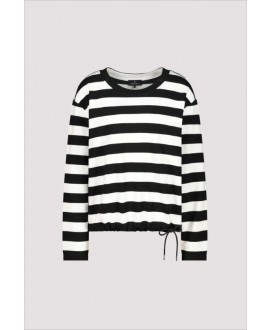Sudadera rayas negro y blanco MONARI