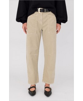 Pantalón panilla beige costuras rodillas Ocean CAMBIO