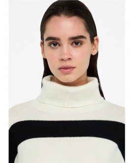 Jersey cisne rayas blanco/negro botones LIU JO