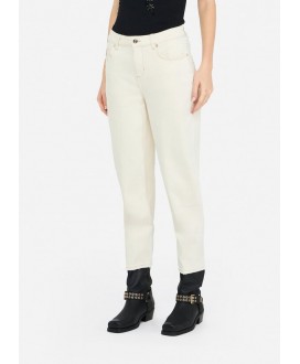 Pantalón tobillero carrot fit crudo LIU JO