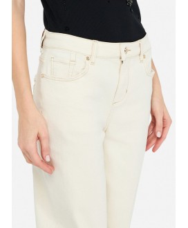 Pantalón tobillero carrot fit crudo LIU JO