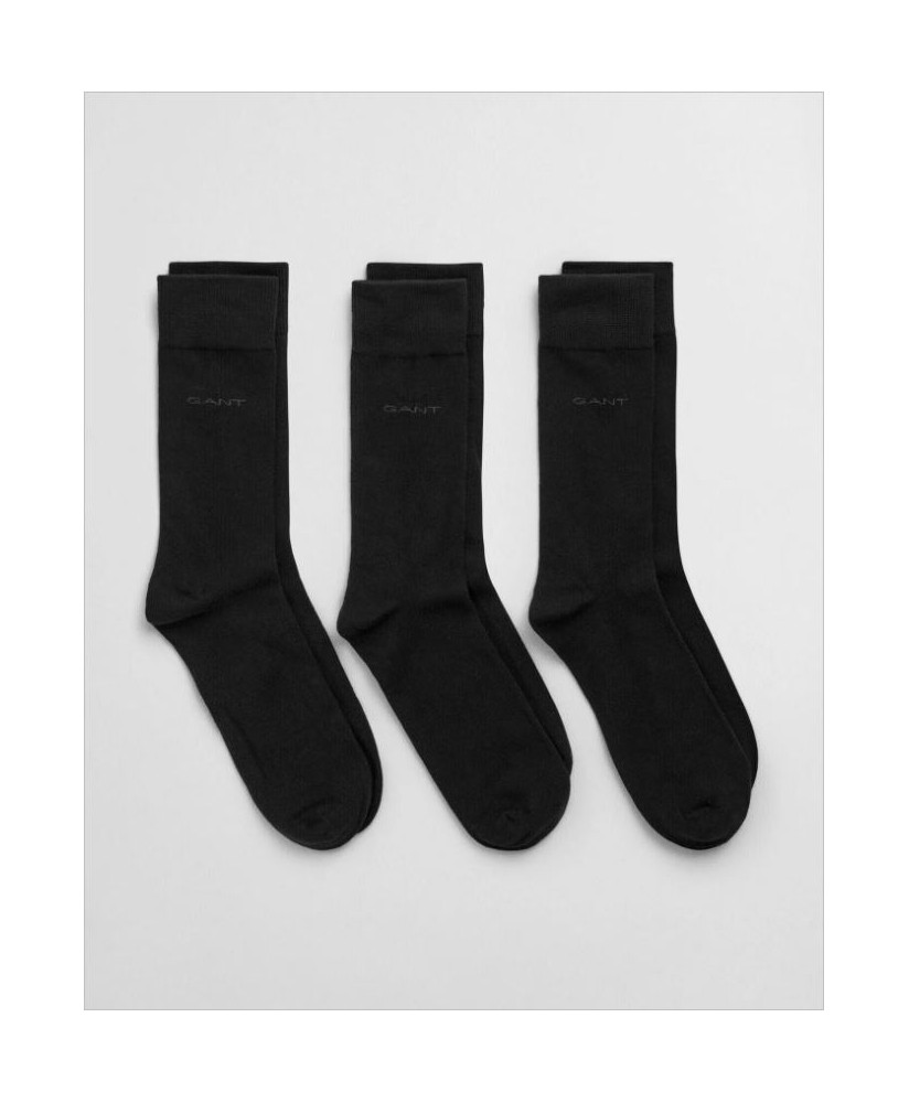 Pack 3 calcetines negros GANT