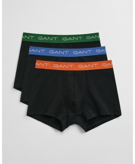 Pack tres bóxers negros GANT