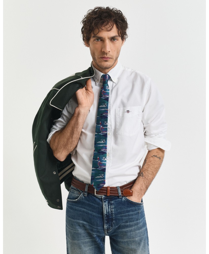 Camisa blanca oxford regular fit GANT
