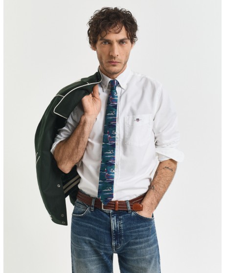 Camisa blanca oxford regular fit GANT