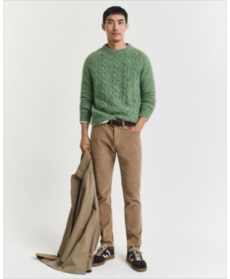 Pantalón slim fit pana camel GANT