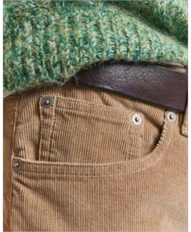 Pantalón slim fit pana camel GANT