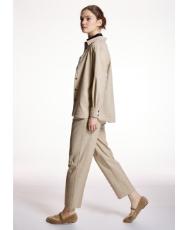 Sobrecamisa beige ALBA CONDE