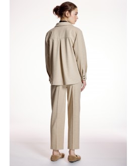Sobrecamisa beige ALBA CONDE