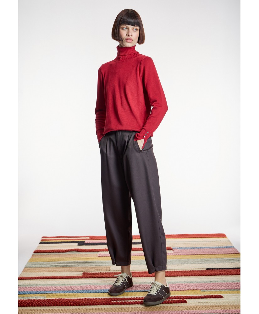 Pantalón con pinzas y corte carrot ALBA CONDE