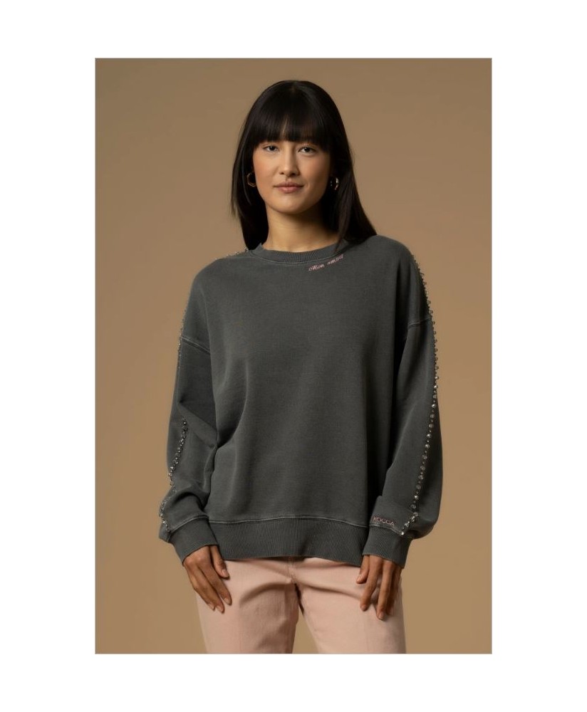 Sudadera gris detalles pedrería KOCCA