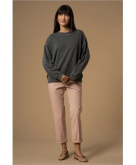 Sudadera gris detalles pedrería KOCCA