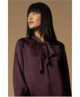 Blusa burdeos lazo grande KOCCA