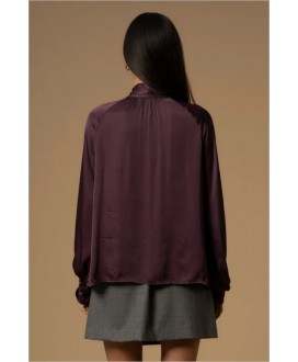 Blusa burdeos lazo grande KOCCA