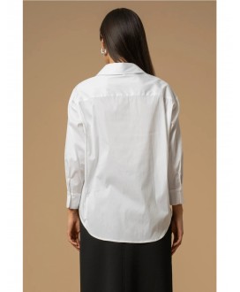 Camisa blanca bolsillos pedrería KOCCA
