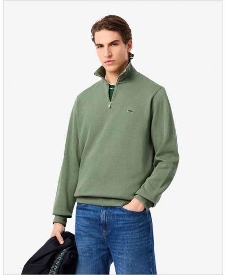 Sudadera cuello alto y cremallera LACOSTE
