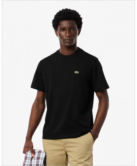 Camiseta básica negra LACOSTE