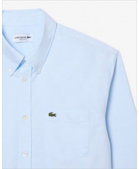 Camisa azul oxford LACOSTE
