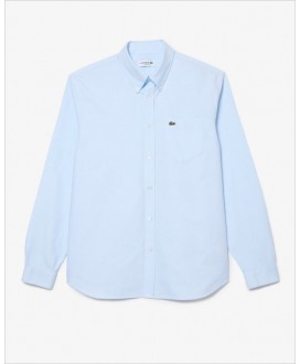 Camisa azul oxford LACOSTE