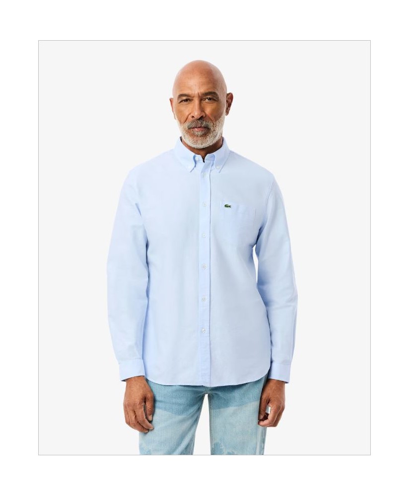 Camisa azul oxford LACOSTE