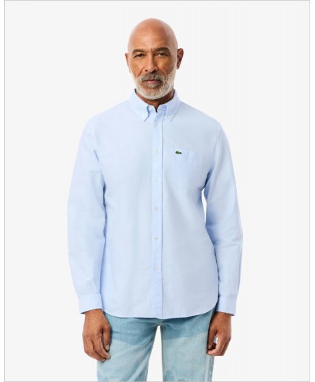 Camisa azul oxford LACOSTE