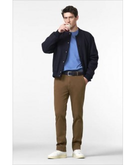 Pantalón chino cuadrillé marrón Bonn MEYER