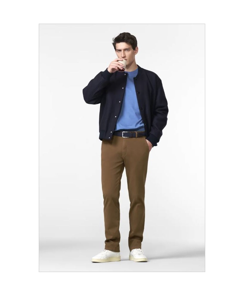 Pantalón chino cuadrillé marrón Bonn MEYER