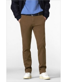 Pantalón chino cuadrillé marrón Bonn MEYER