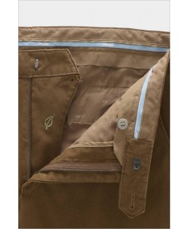 Pantalón chino cuadrillé marrón Bonn MEYER