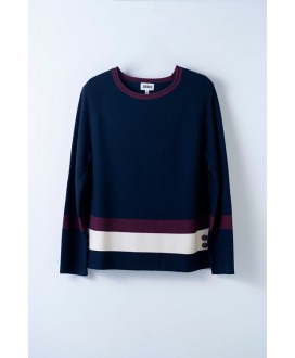Jersey azul y granate HONGO