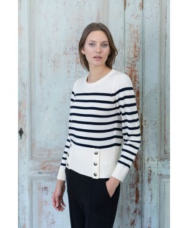 Jersey rayas crudo y negro   HONGO